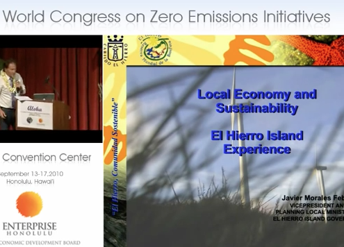 Javier Morales, The World Congress on Zero Emissions